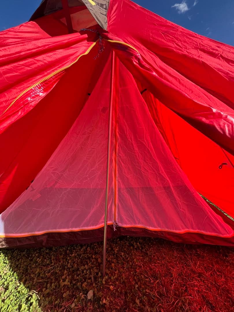 テンマクデザイン×キャンパンダ パンダ レッド　別売フットプリント付