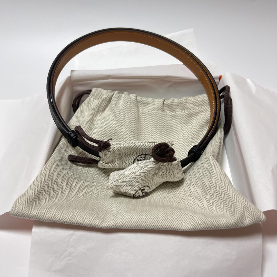 Hermes エルメス レディスベルト 《ケリー》 18　黒　新品未使用品