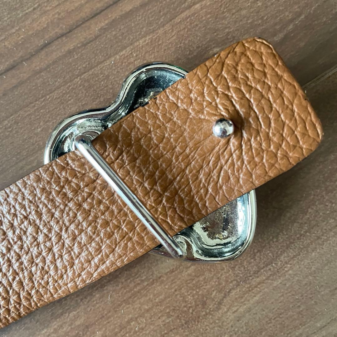 【A VACATION/アヴァケーション】HEARTバックル ベルト