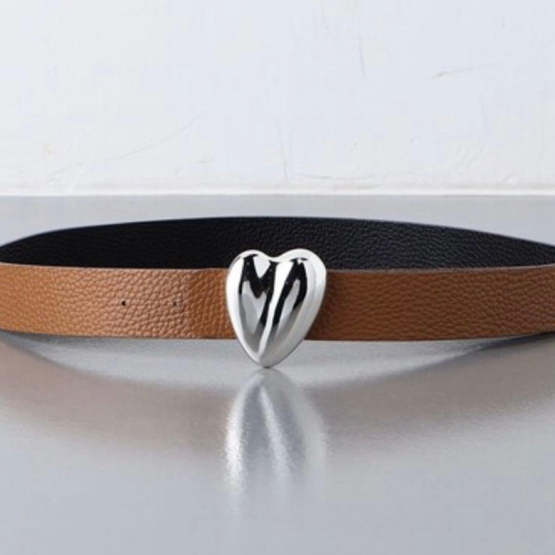 【A VACATION/アヴァケーション】HEARTバックル ベルト