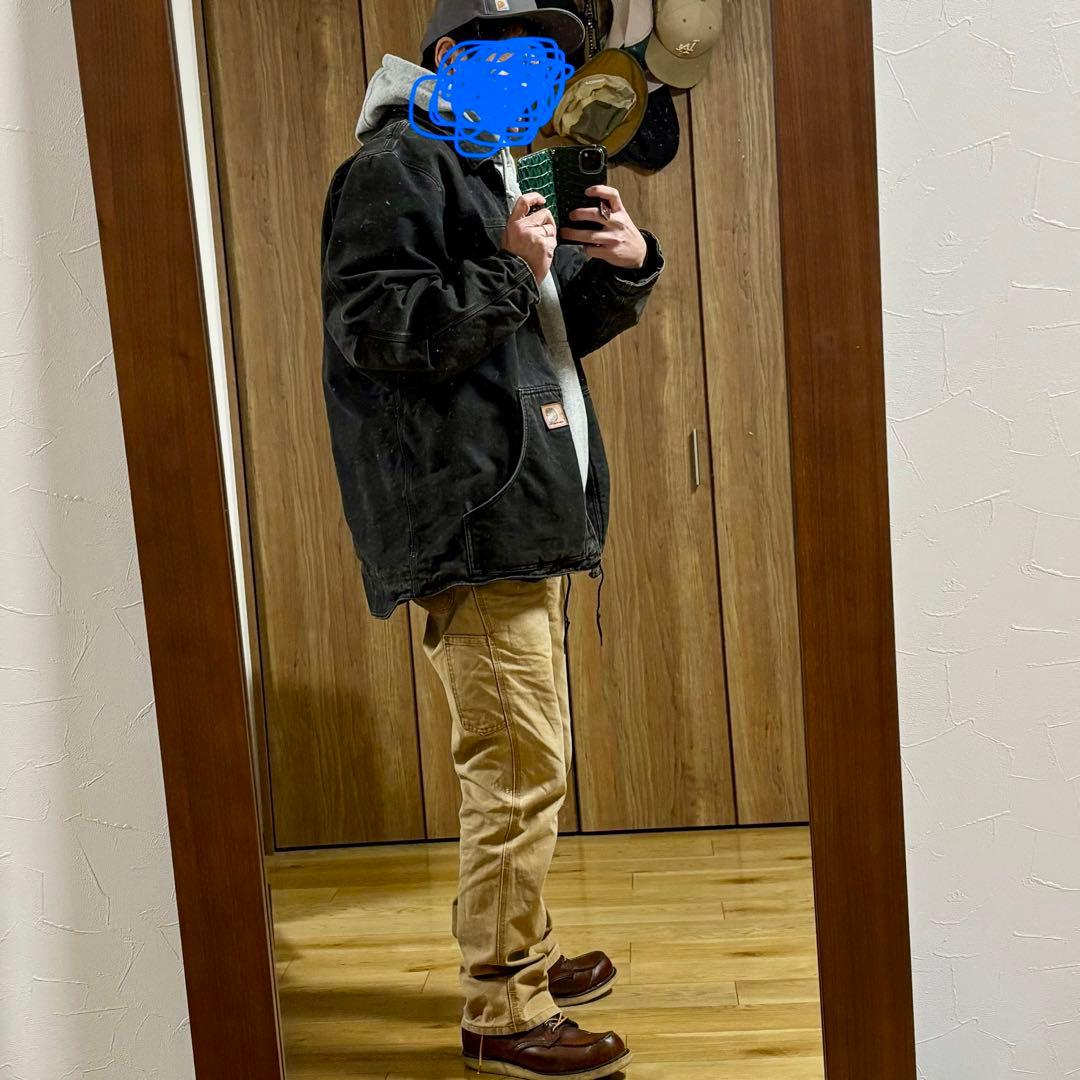 極暖】カーハート リッジコート XL 黒 ダック地 ボア シエルパ