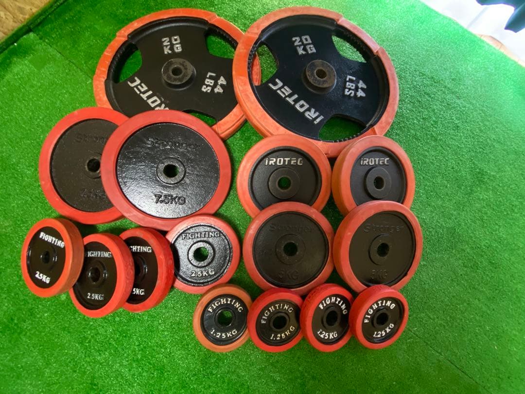 郵送不可　⚠️引越しの為格安で❗️早い者勝ち❗️ベンチプレス　ウェイト総重量90kg