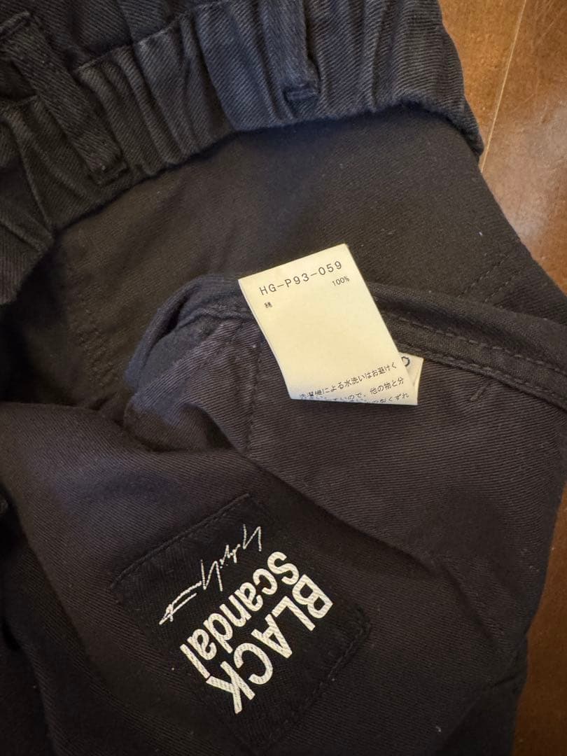 パンツ BLACK Scandal Yohji Yamamoto PANTS