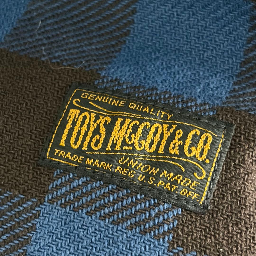 N-801 toys mccoy トイズマッコイ　ブロックチェックシャツ　ブルー