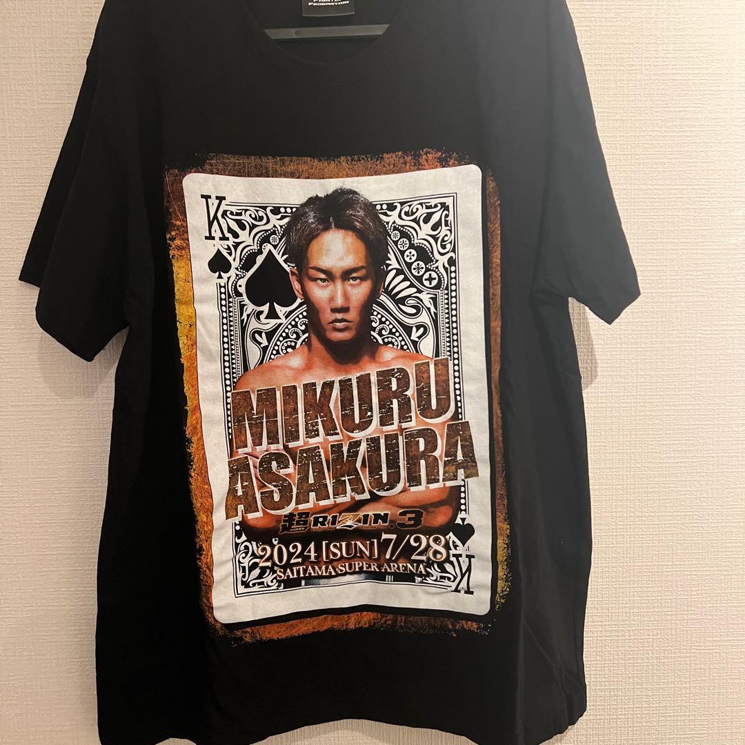 超RIZIN3 朝倉未来 応援シート特典Tシャツ - メルカリ