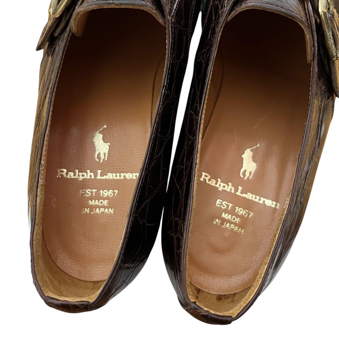 フルーツモンキー ほぼ未使用 クロコダイル シングルモンク シューズ 23