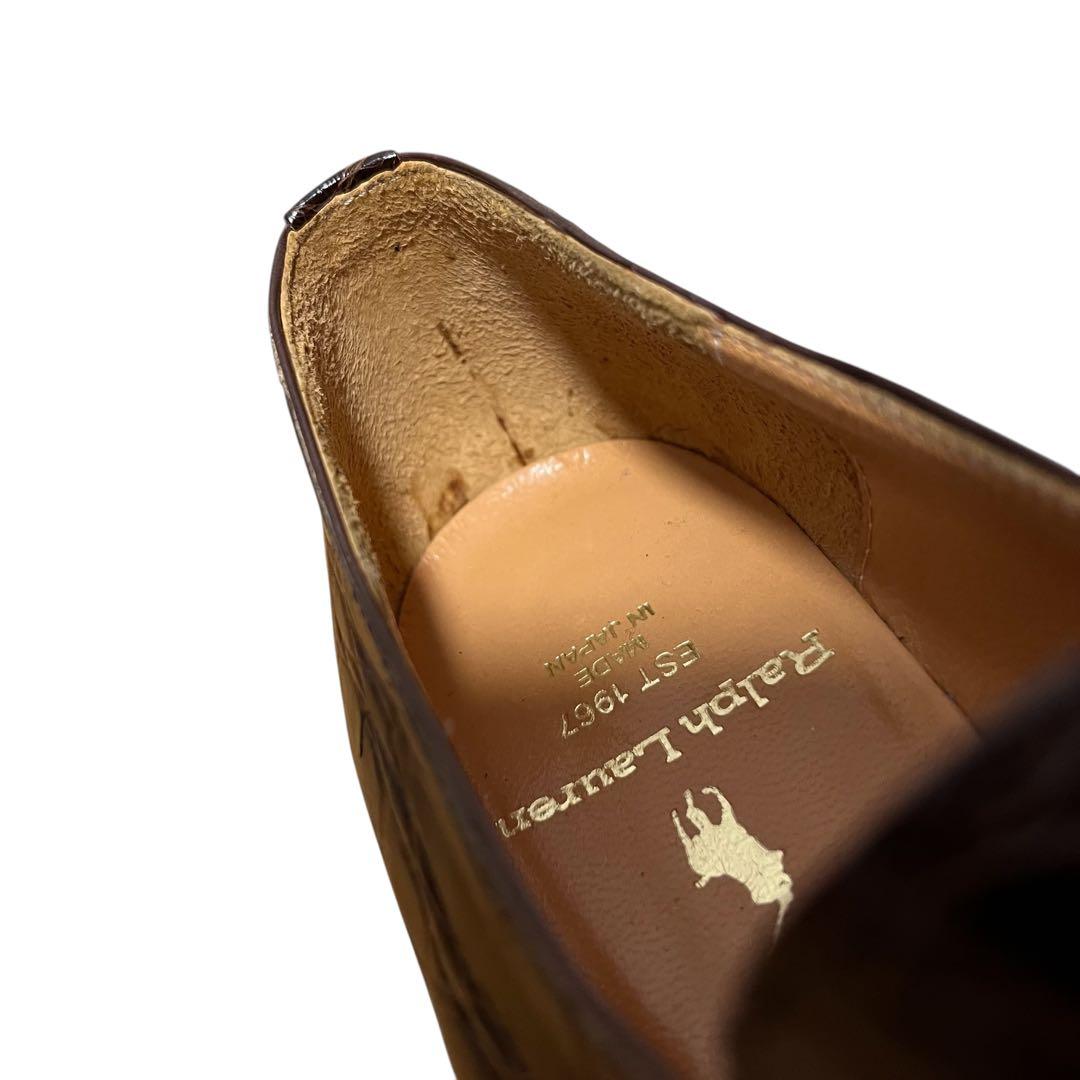 フルーツモンキー ほぼ未使用 クロコダイル シングルモンク シューズ 23