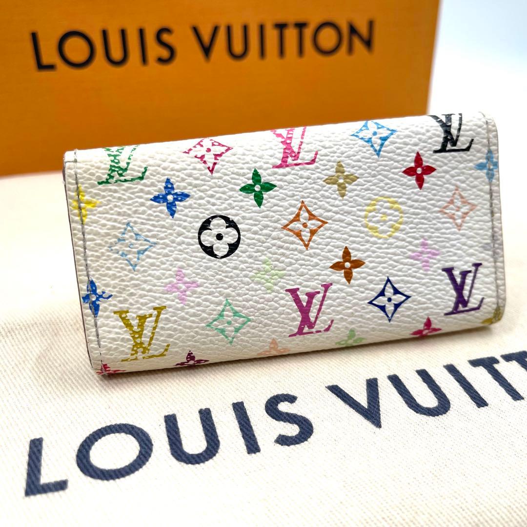 <良品>ルイヴィトン 　モノグラム　マルチカラー　キーケース　　4連 　810