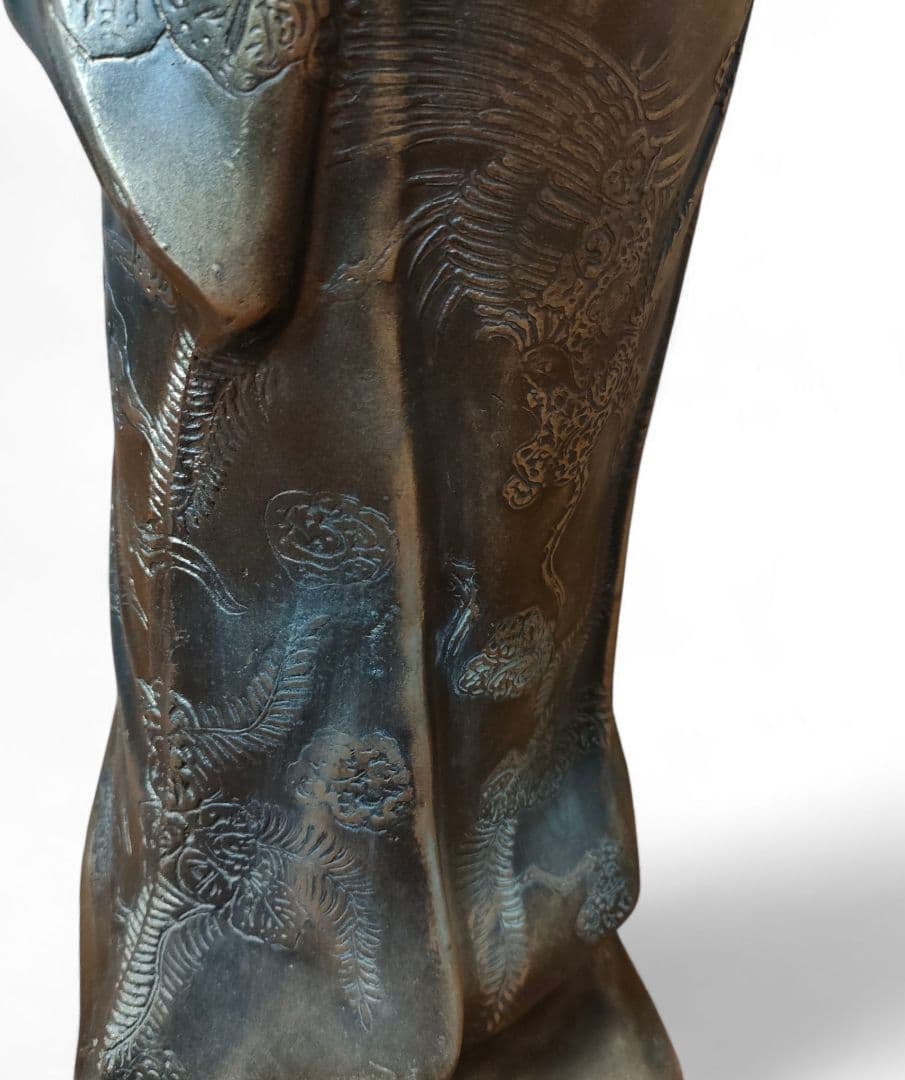 鶯玉作】観音菩薩 仏像 古美術 非鉄 金属工芸 彫刻 観音像