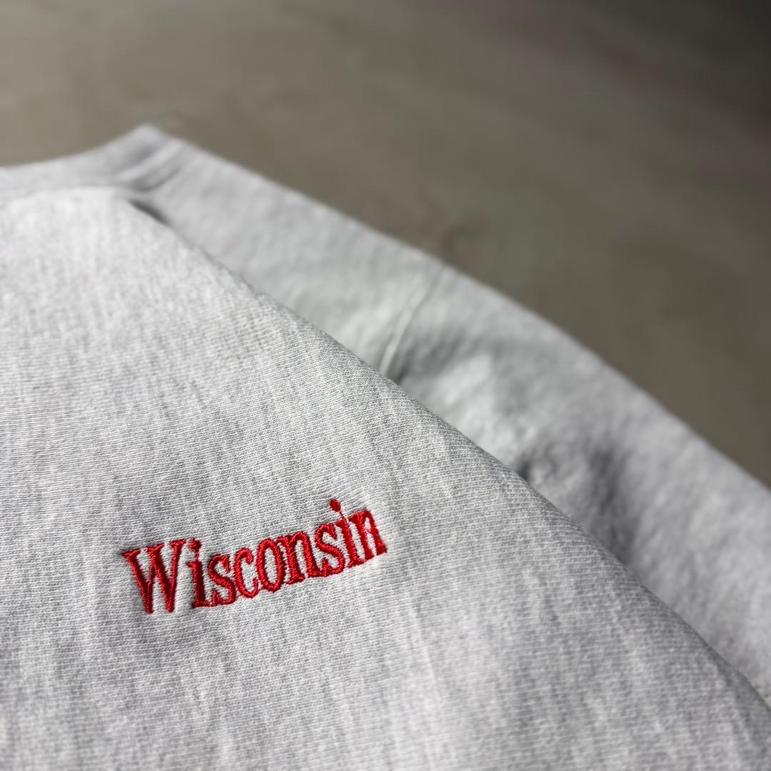 トップス 90s Champion REVERSE WEAVE \"Wisconsin\"