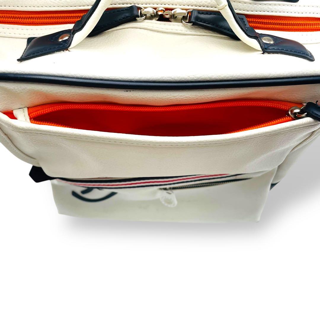 美品 CASTELBAJAC キャリーケース レザー ホワイト 鍵付き 大容量