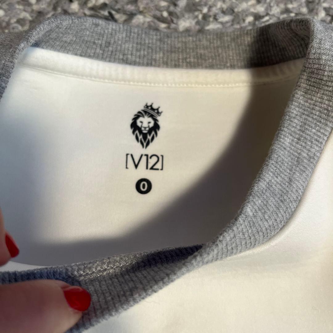 V12 トレーナー ストレッチ バックプリント ゴルフウェア