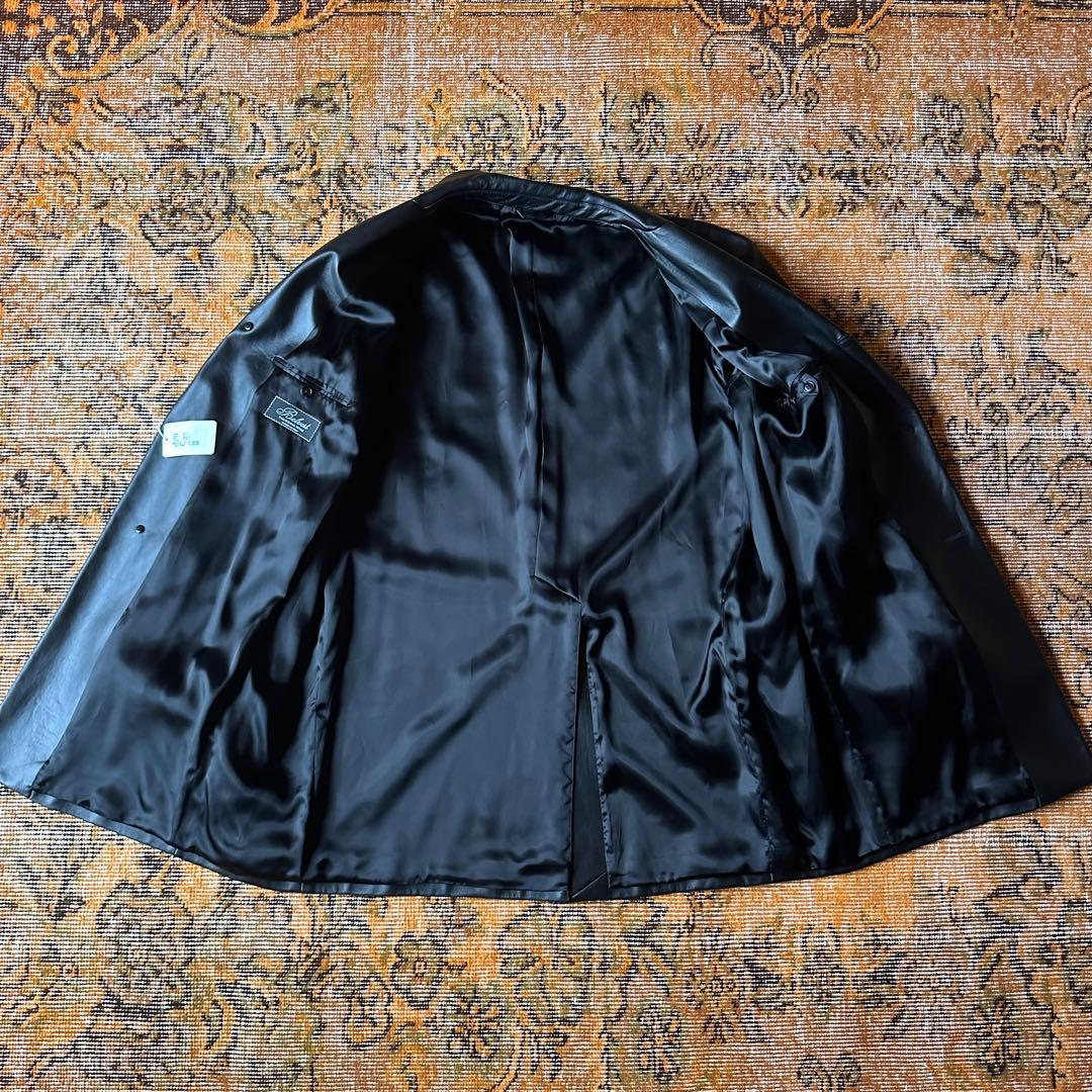 25AW BELVEST レザー チェスターコート ブラック定価41万ベルベスト