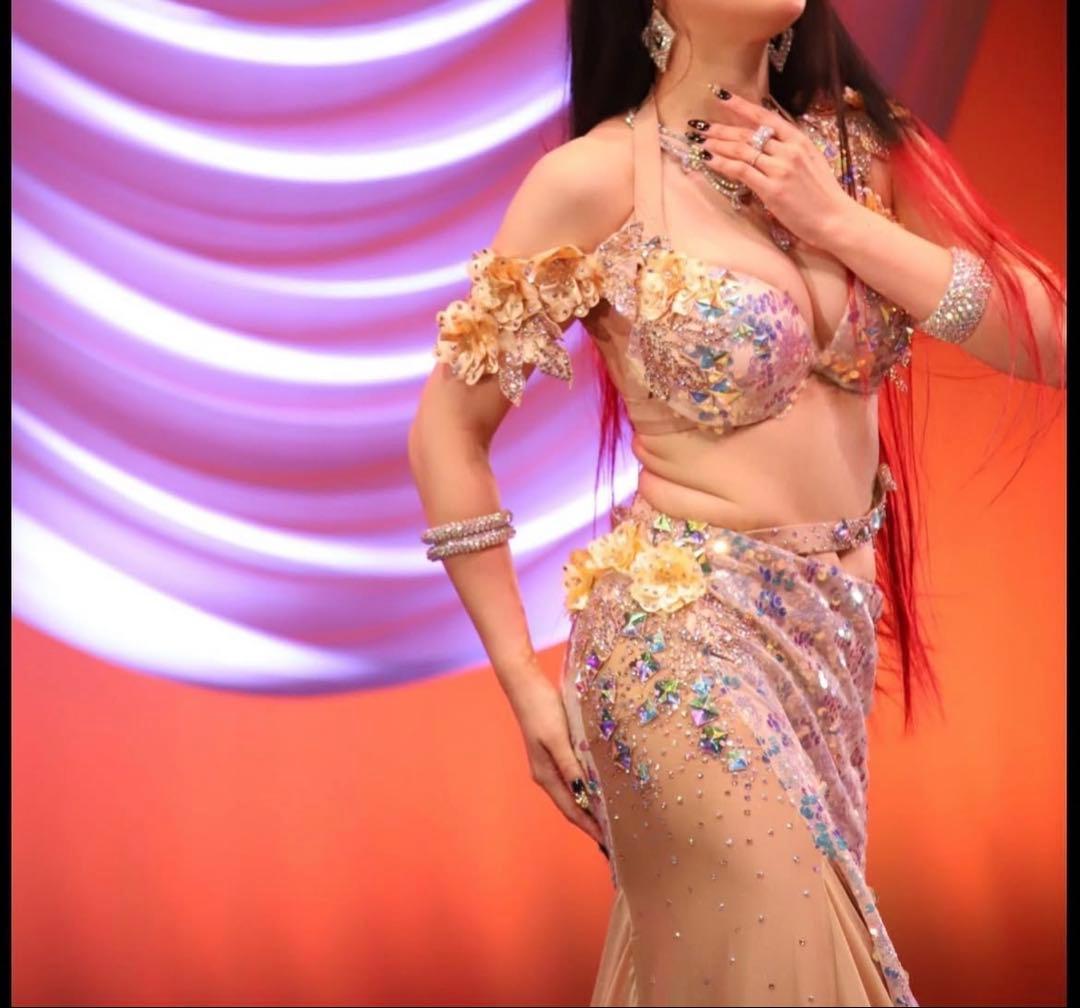 【着用イメージ有】ベリーダンス セットアップ スパンコール付き