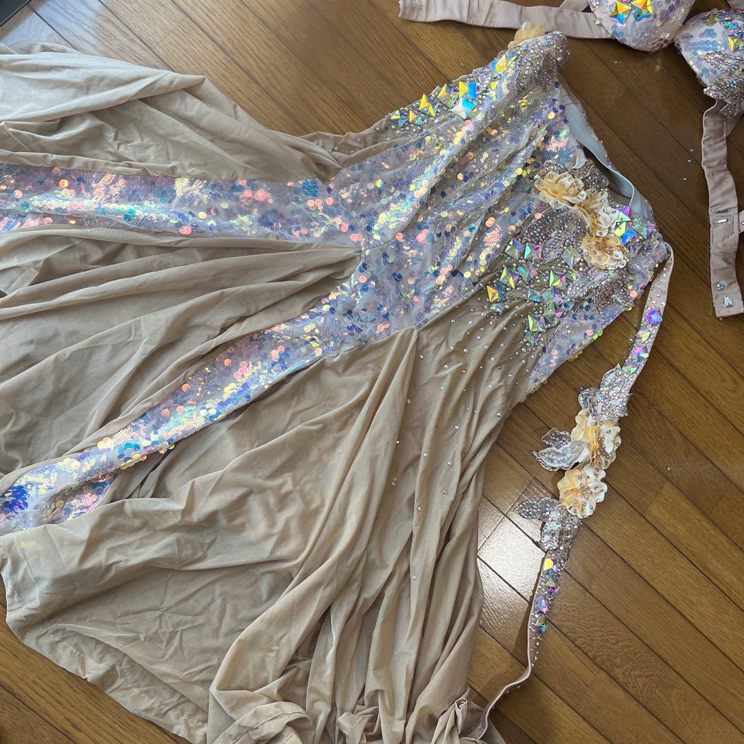 【着用イメージ有】ベリーダンス セットアップ スパンコール付き