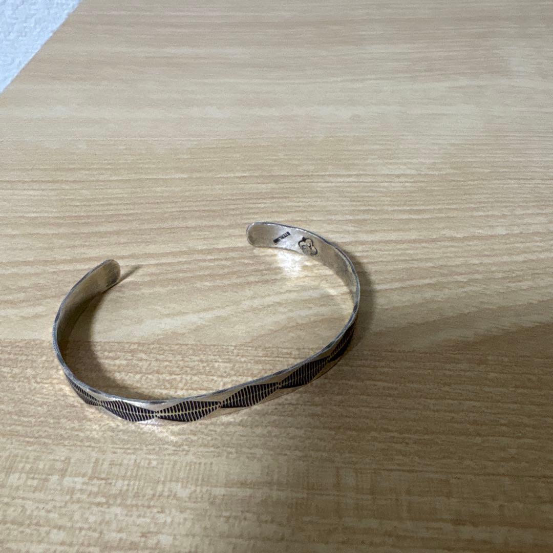 シルバーバングル インディアンジュエリー