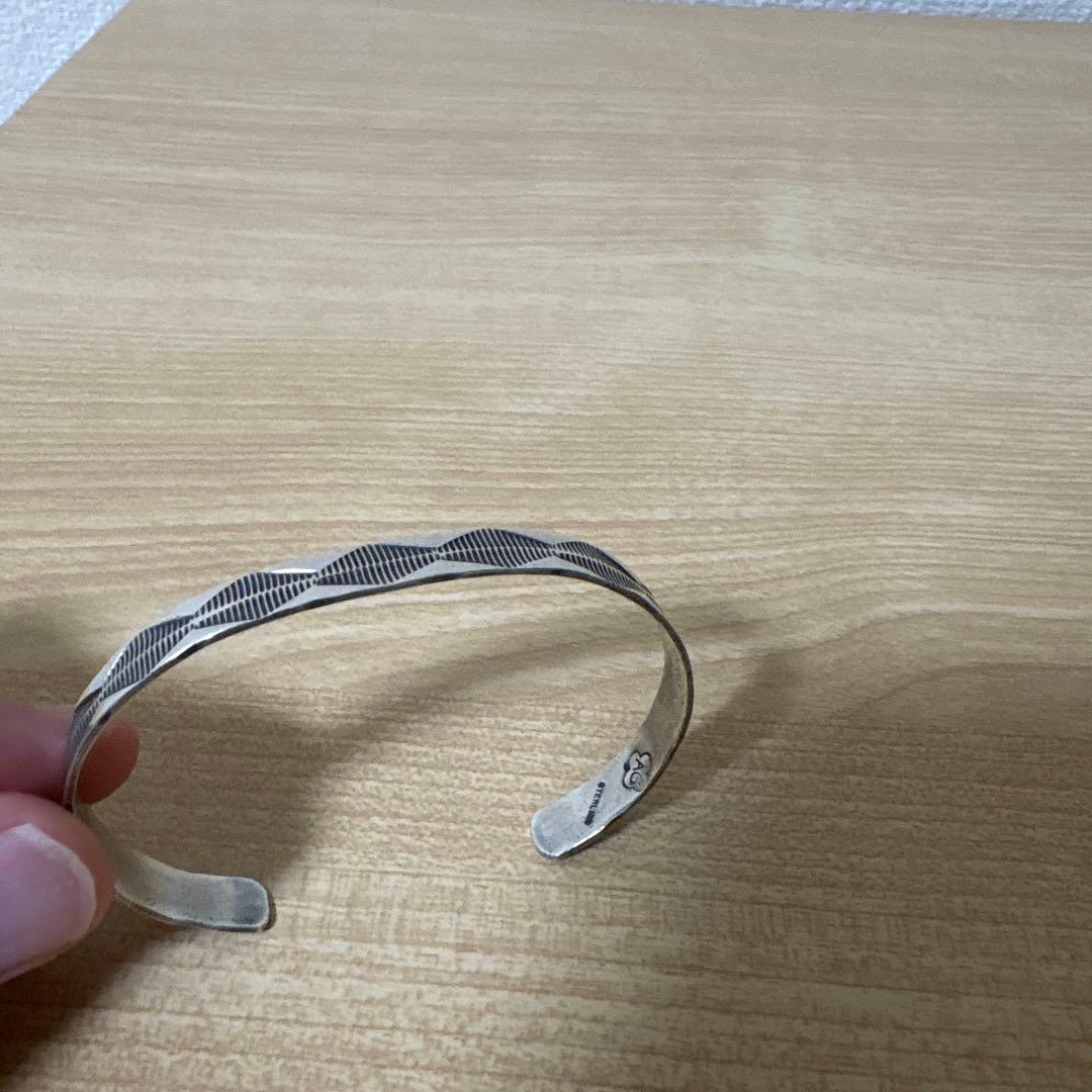 シルバーバングル インディアンジュエリー