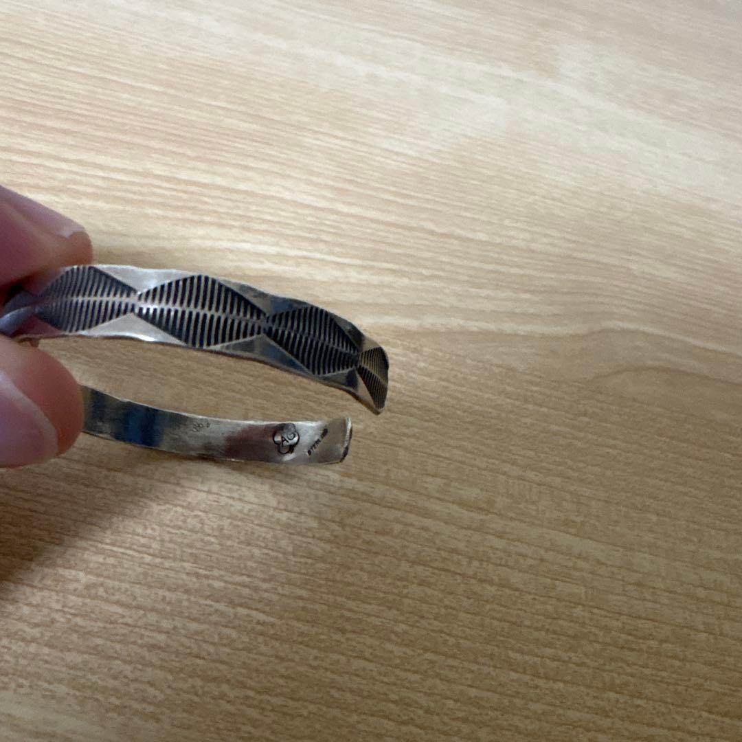 シルバーバングル インディアンジュエリー