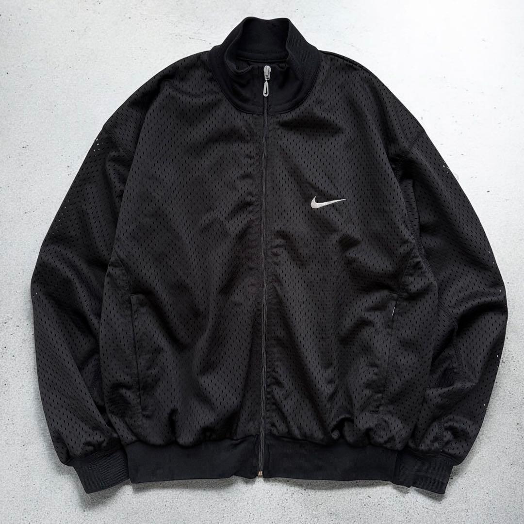 90s NIKE ナイキ 白タグ ビッグロゴ メッシュ ジャージ セットアップ