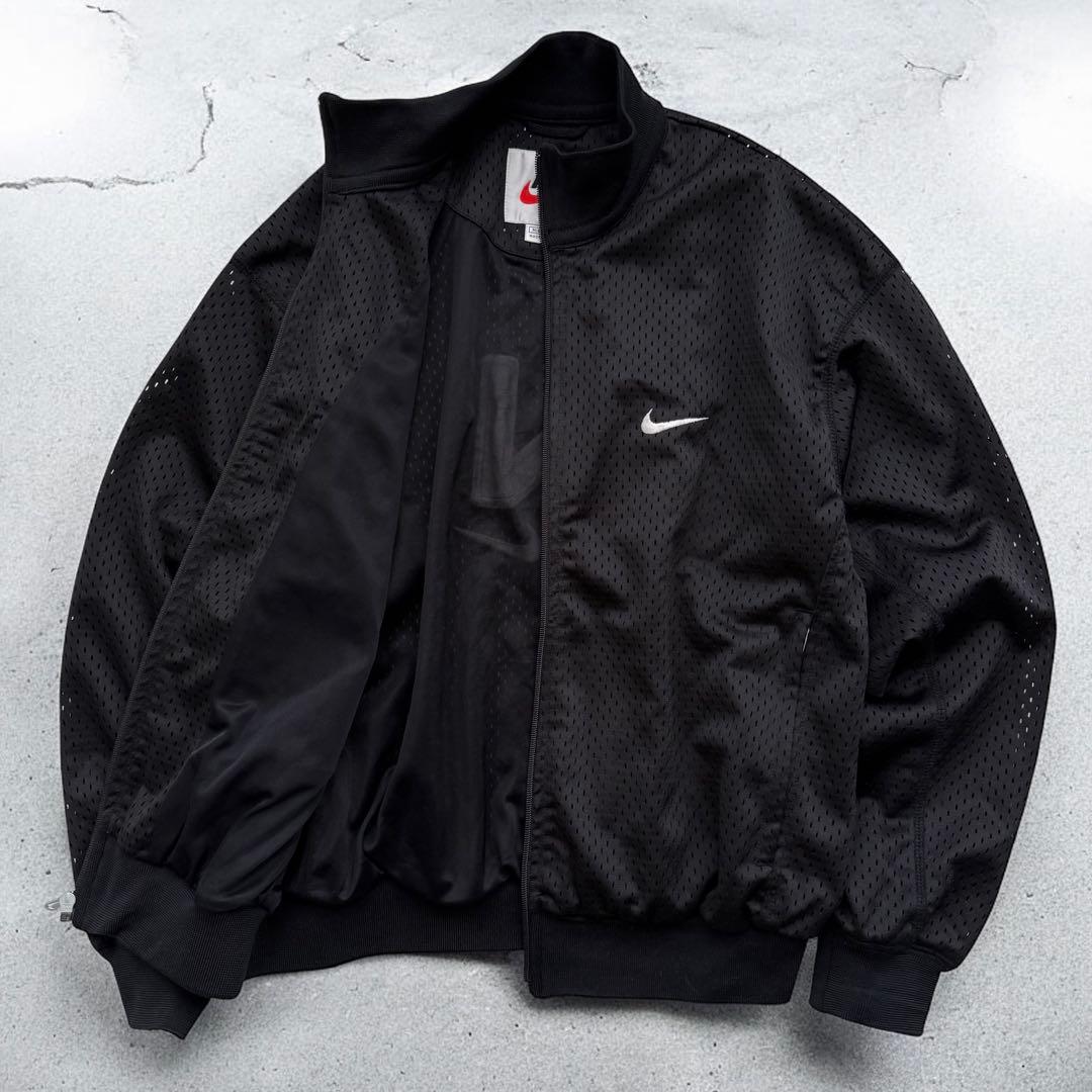 90s NIKE ナイキ 白タグ ビッグロゴ メッシュ ジャージ セットアップ