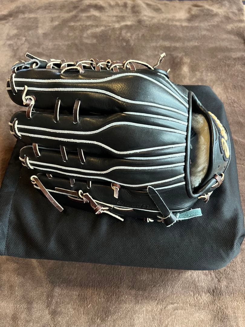 アシックス　asics 硬式グローブ 黒 ゴールドステージ　GOLDSTEGE