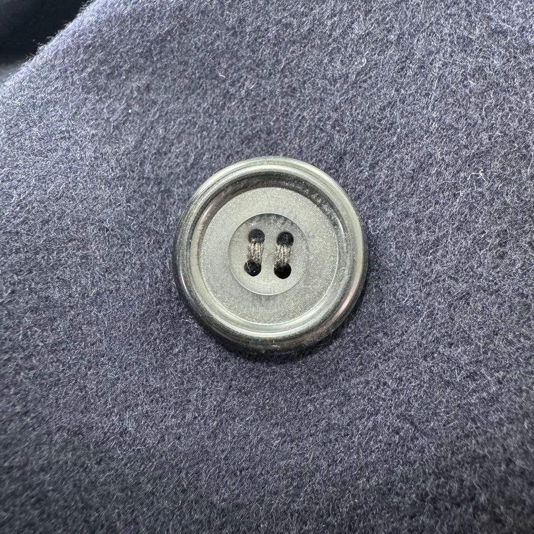 アクアスキュータム カシミヤ100 ステンカラーコート ロング丈 イギリス製 紺