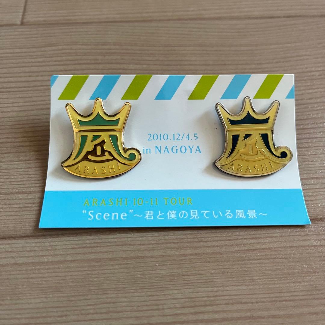 嵐 ピンバッジ グッズ 青 名古屋 君と僕の見ている風景 - メルカリ