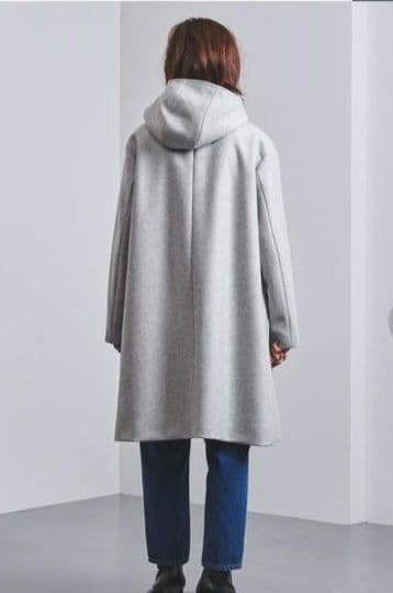 最終お値下げ！美品 ユナイテッドアローズ フード付コート グレー 40 L