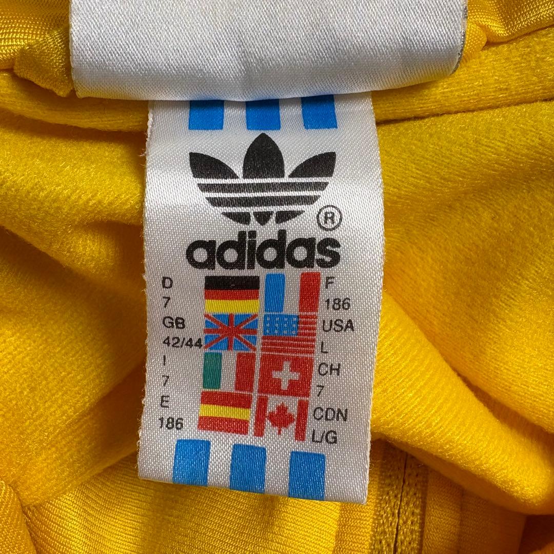 90s adidas トラックジャケット　デカトレフォイル刺繍　両面刺繍　希少