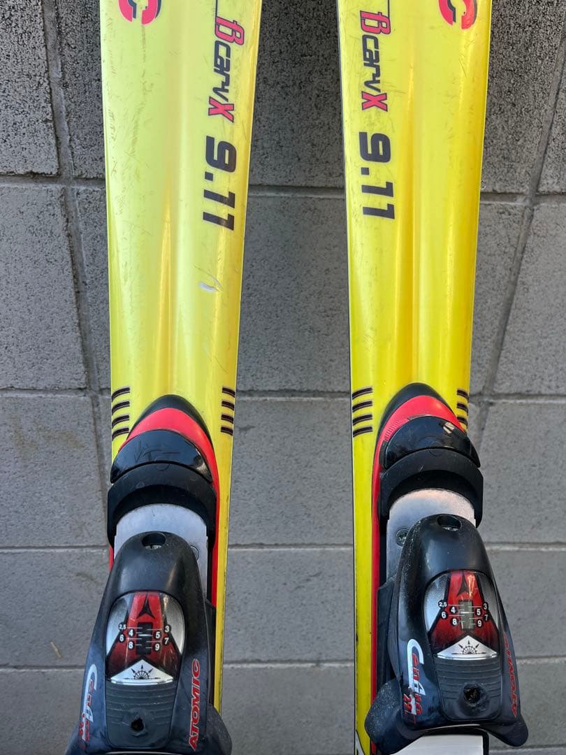 ATOMIC BAX 9.11 スキー 板 イエロー