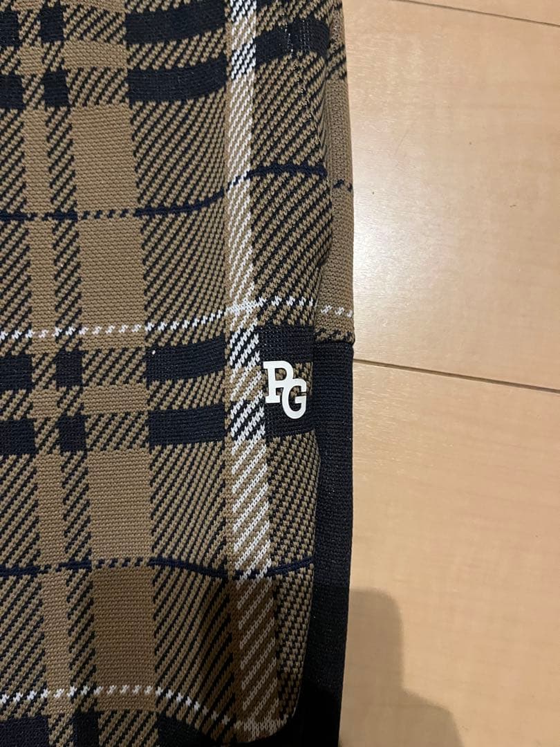 パーリーゲイツ　PEARLY GATES　Wジャガード チェック柄 パンツ