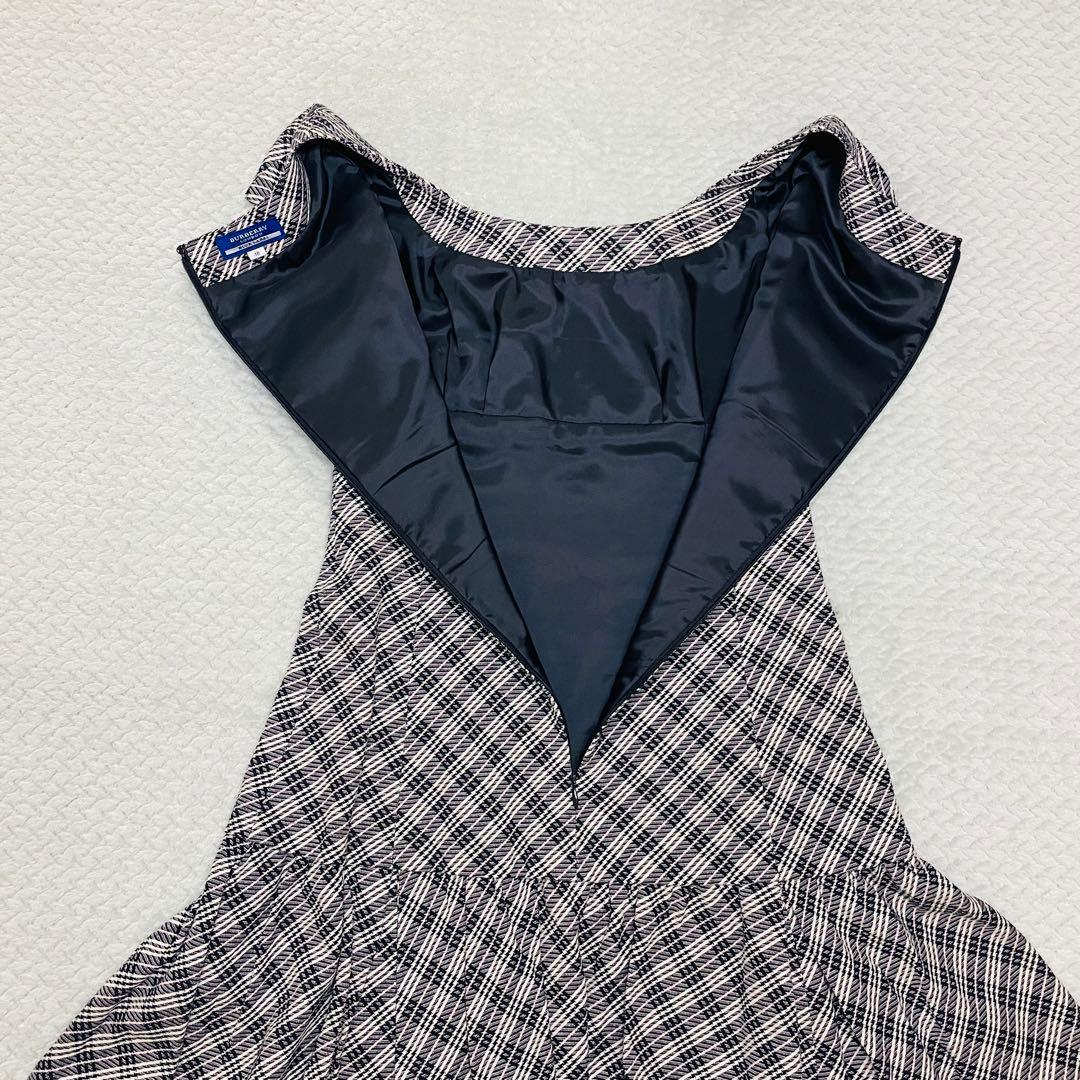 バーバリーブルーレーベル ミニワンピース フリル チェック y2k