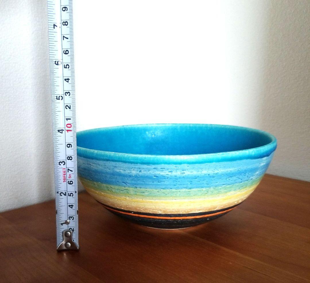 金城有美子　サンゴブルー　ボウル　やちむん