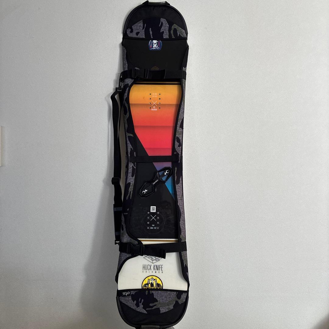 ジュニア用　ハックナイフ　130cm SALOMON スノーボード板　カバー付き