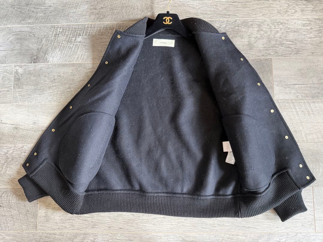 美品 シクラス CYCLAS ウール ミンク スタジアム ジャケットの通販はau