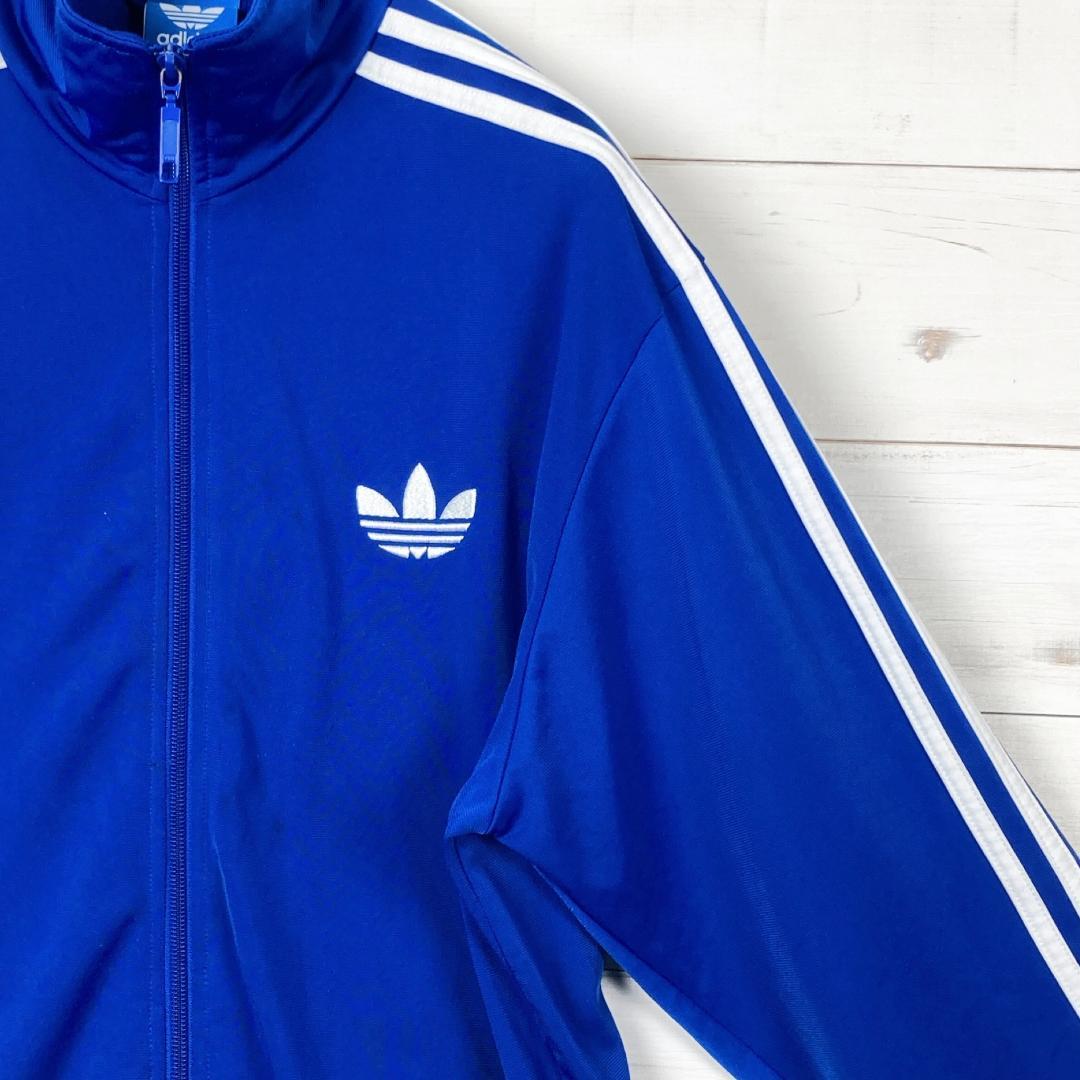 アディダス トラックジャケット ファイヤーバード ブルー ホワイト XL