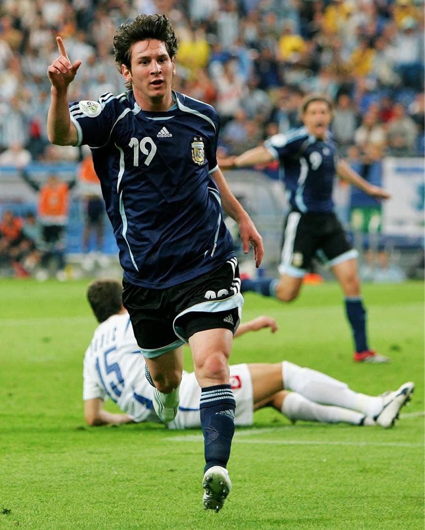 メッシ アルゼンチン代表 2006W杯 #19 アウェイ 紺