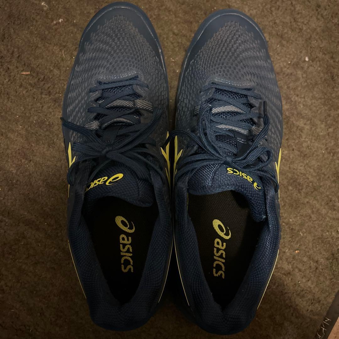 アシックス ゲルレゾリューション9 AC 27.5cm 超美品 テニスシューズ