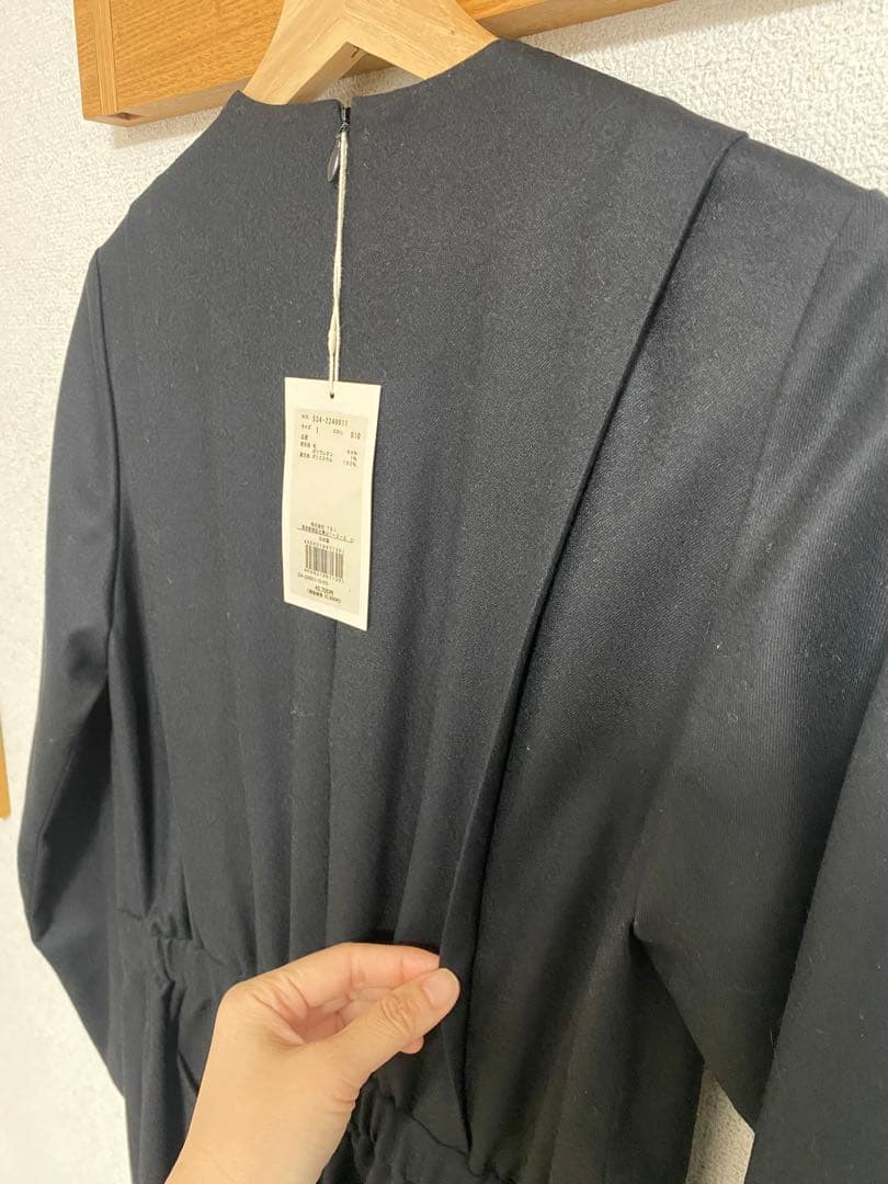 【新品タグ付き】LE PHIL ルフィル ウールストレッチコンビネゾン 1 黒