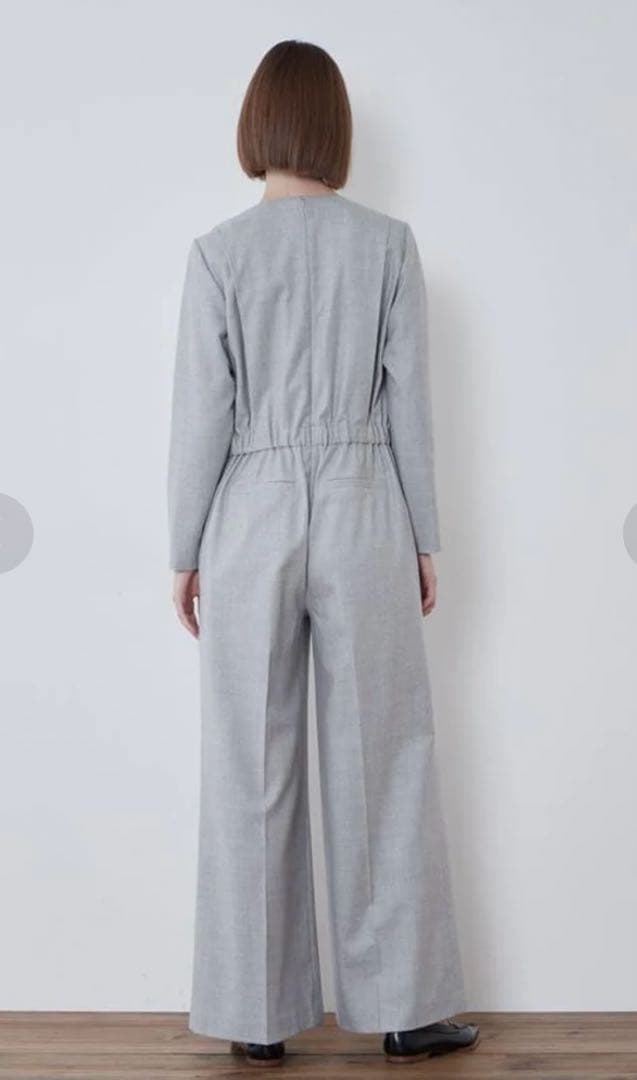 【新品タグ付き】LE PHIL ルフィル ウールストレッチコンビネゾン 1 黒