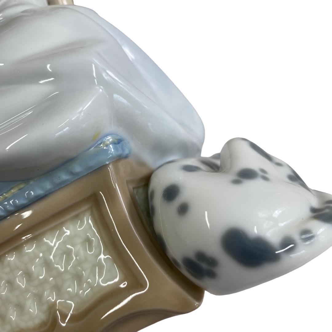 yj37 LLADRO リヤドロ No.5466 『大事な電話』 少女 犬 置物 - メルカリ