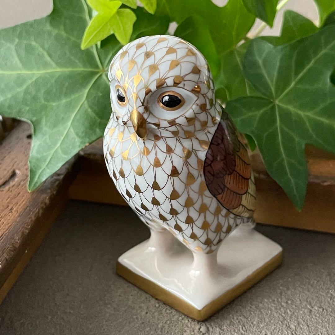 HEREND フィギュリン　 『アテナのふくろう』