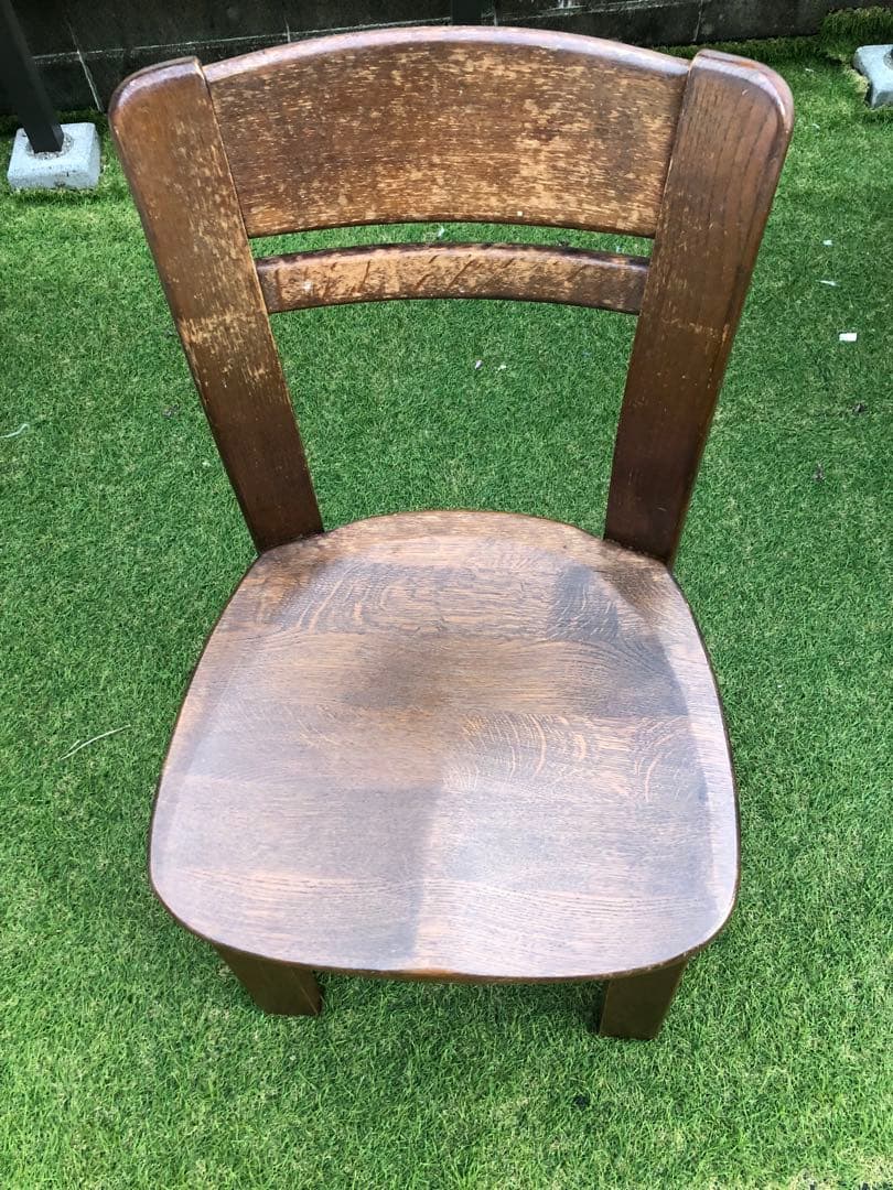 オランダ製　オーク無垢　ダイニングチェア　1脚　アンティーク　②