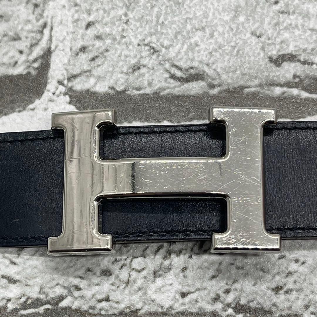 エルメス ベルト コンスタンス Hバックル リバーシブル レザー ブラック
