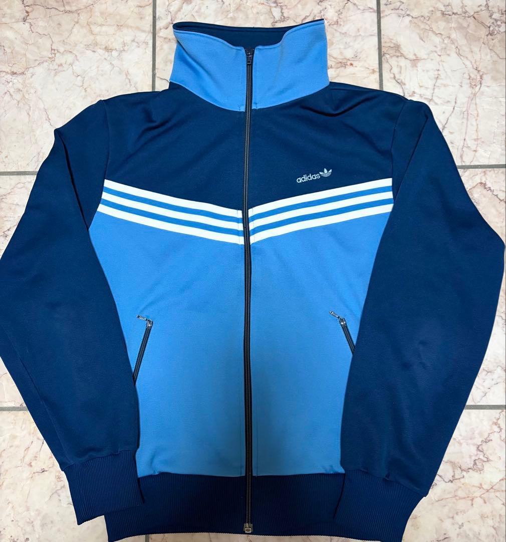adidas70s 西ドイツ期規格デサント製 トラックジャケット M - メルカリ