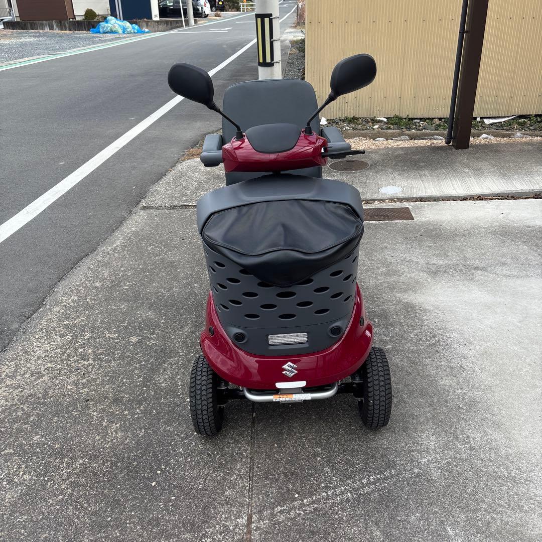 スズキ 電動セニアカー 赤 2024（6ヶ月使用の中古）ET4DB 現行型