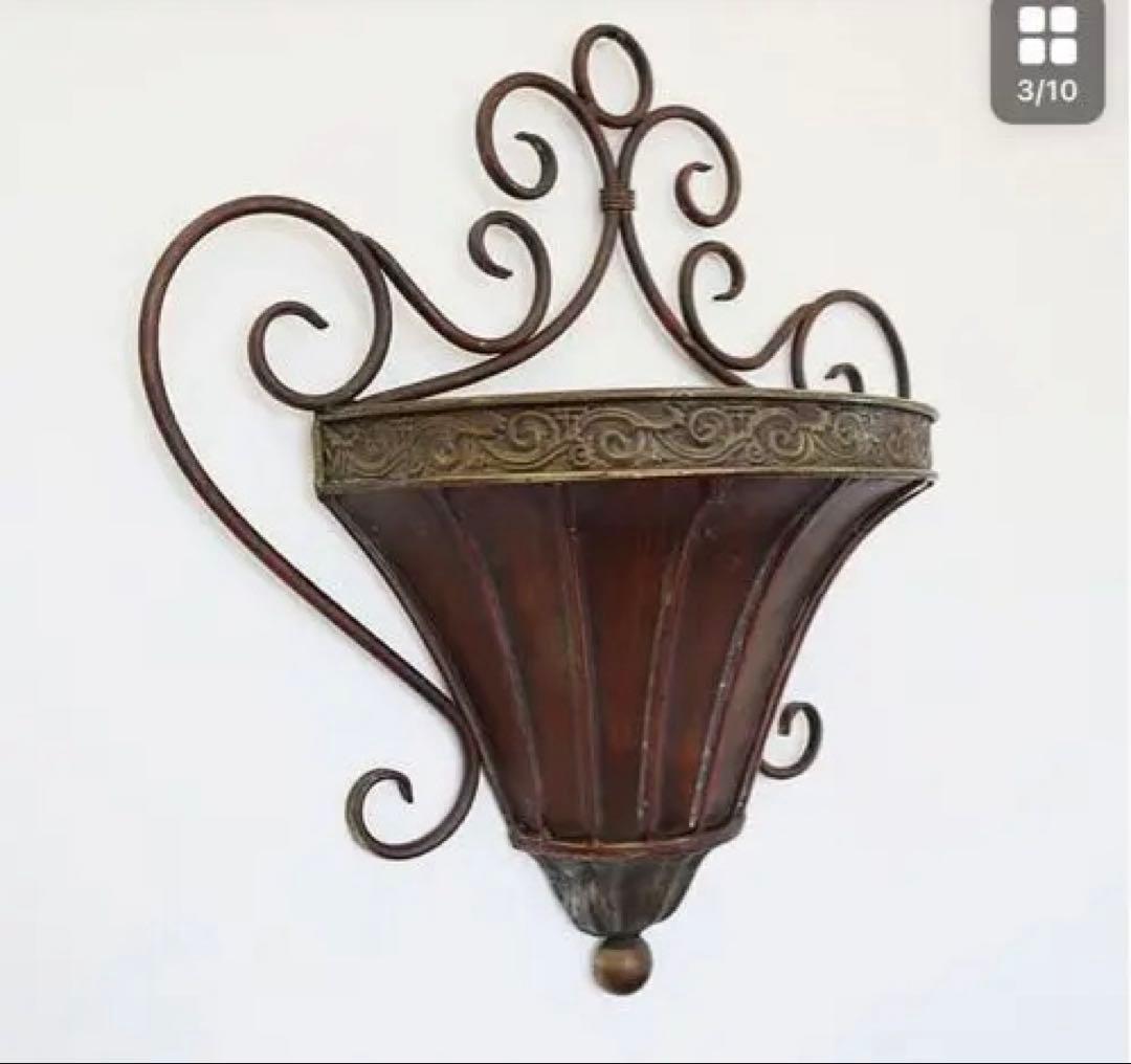 新品ウォールプランター 0901KFM003 ブラウン