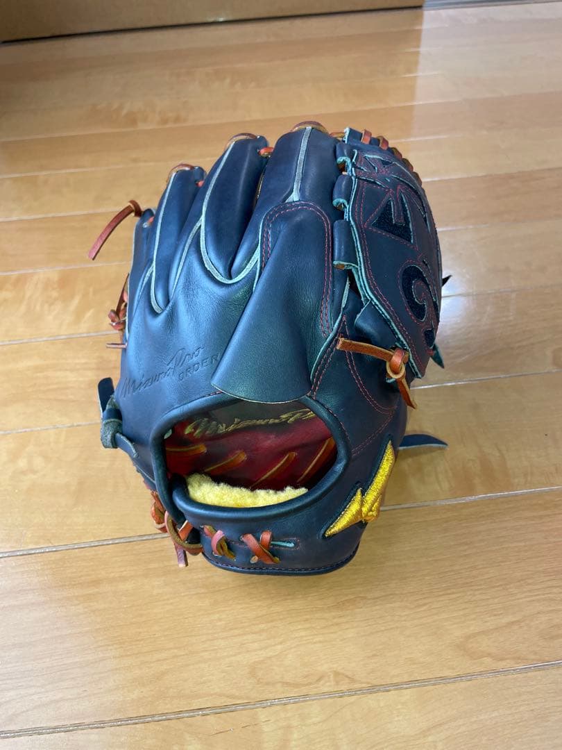ミズノプロ　 軟式オーダーグローブ Dブルー　投手用