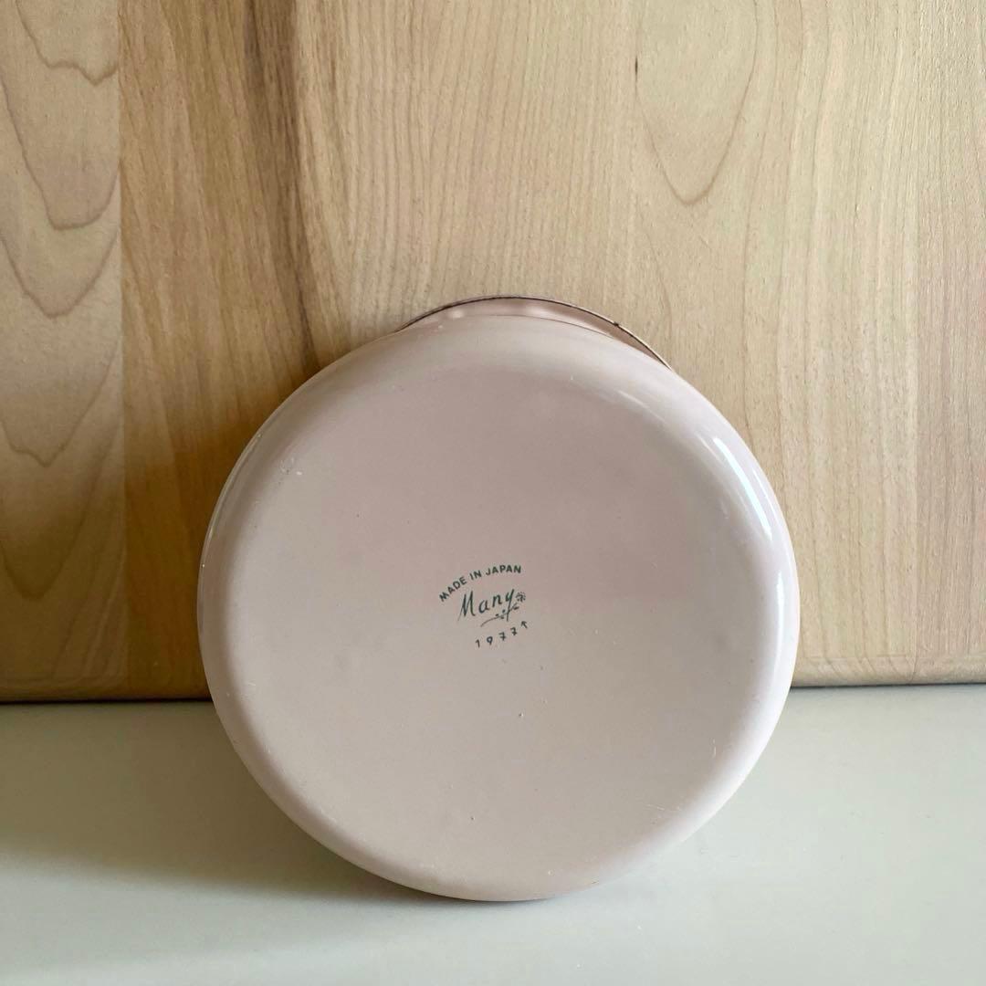 Manyマニープロヴァンスホーローキャニスター+ホーローバット大中小の4点セット