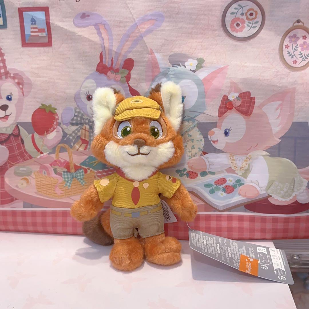 香港ディズニー ズートピア ニック 幼少期 ぬいぐるみキーホルダー